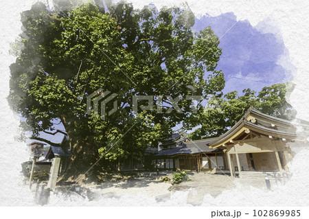 神社 太宰府天満宮 福岡県 太宰府市のイラスト素材 - PIXTA