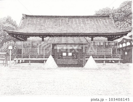 上賀茂神社のイラスト素材 - PIXTA