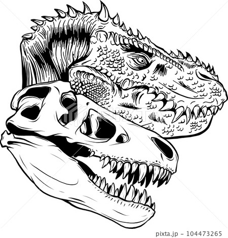 Dino Game Character Objects Vector Illustration: vetor stock (livre de  direitos) 1737951182