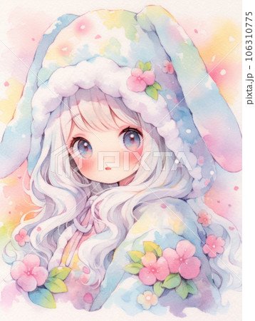 オリジナル 4月のウサギ - Renianのイラスト - pixiv