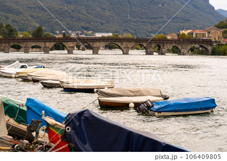 Small Fishing Boat with Fishing Net and Equipment, Motor Boat or