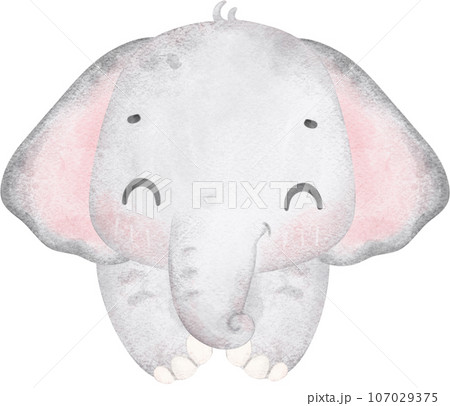 ゾウ 象 水彩画 水彩のイラスト素材 - PIXTA