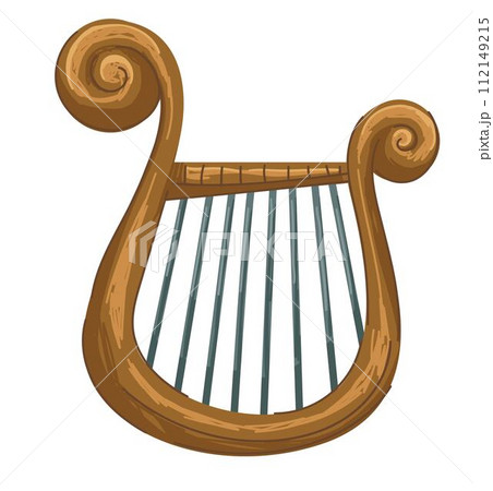 音楽 ハープ 竪琴 金のイラスト素材 - PIXTA
