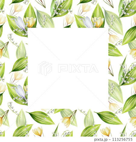 クロッカスの水彩画（フレーム付き） クロッカスの水彩画（フレーム付き） クロッカス | R_M ｜インテリア