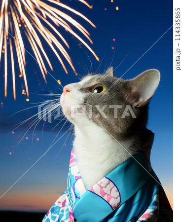 猫花火の写真素材 - PIXTA