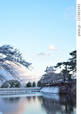 新発田城 冬 雪 冬景色の写真素材 - PIXTA