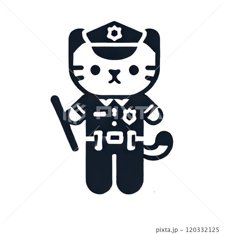 ねこ ネコ 猫 警察の写真素材 - PIXTA