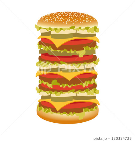 ドーバー・マック　イラストオーダー マックバーガーのイラスト素材 - PIXTA