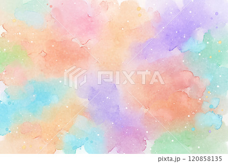 透明水彩 虹色 水彩画 水彩のイラスト素材 - PIXTA