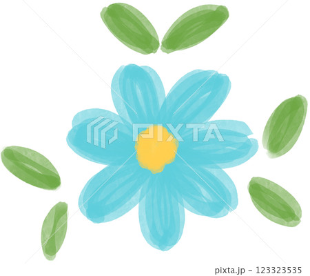 ブルーデイジーのイラスト素材 - PIXTA