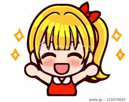 人物画 ポニーテールの女の子 全身立ち絵】ポニーテールの女の子 | SKIMA（スキマ）