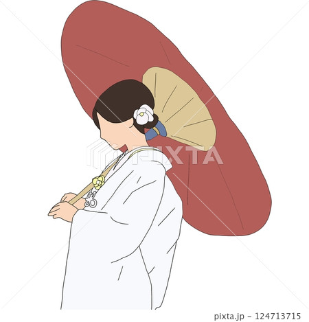 着物 女性 髪 横顔のイラスト素材 - PIXTA
