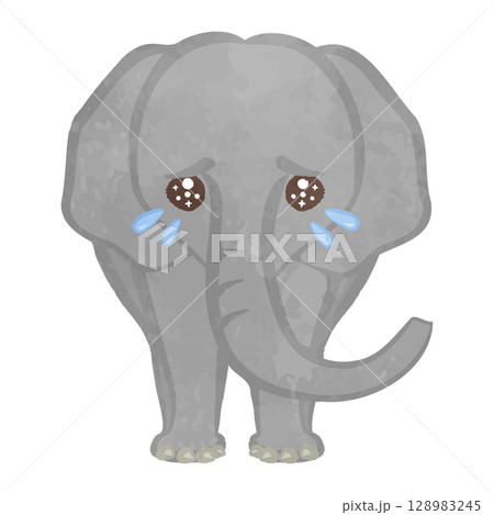 象の装飾的な線画イラスト 象の装飾的な線画イラスト