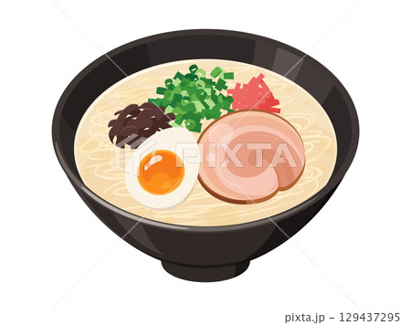 博多 ラーメン 豚骨 とんこつのイラスト素材 - PIXTA