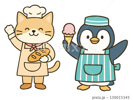 コック ペンギン コック帽 エプロンのイラスト素材 - PIXTA