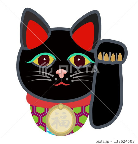 福猫のイラスト素材 - PIXTA