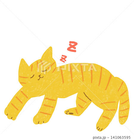 寝る 寝顔 猫 イラストのイラスト素材 - PIXTA