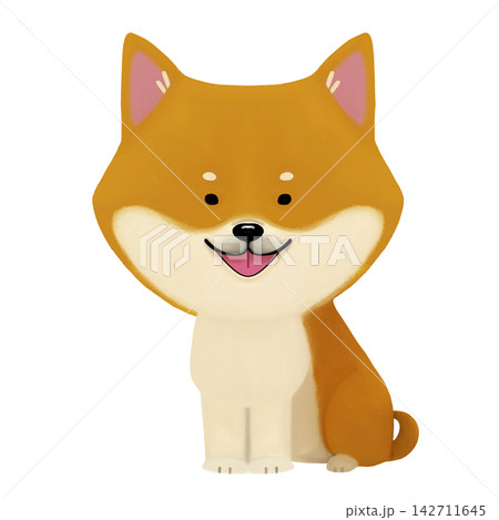 お座り 犬のイラスト素材 - PIXTA